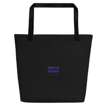 Charger l&#39;image dans la galerie, TRISTAN SPARKS &#39;PURP&#39; TOTE Bag BLACK
