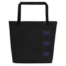 Carica l&#39;immagine nel visualizzatore di Gallery, TRISTAN SPARKS &#39;PURP&#39; TOTE Bag BLACK
