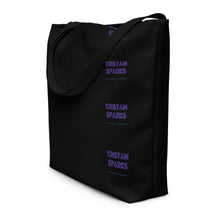 Charger l&#39;image dans la galerie, TRISTAN SPARKS &#39;PURP&#39; TOTE Bag BLACK
