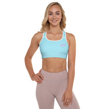 Load image into Gallery viewer, TRISTAN SPARKS Padded Sports Bra Light Blue
