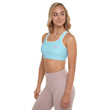 Load image into Gallery viewer, TRISTAN SPARKS Padded Sports Bra Light Blue
