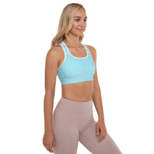 Load image into Gallery viewer, TRISTAN SPARKS Padded Sports Bra Light Blue
