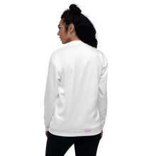 Cargar imagen en el visor de la galería, TRISTAN SPARKS Unisex Bomber Jacket (WHITE)
