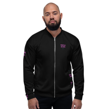 Carica l&#39;immagine nel visualizzatore di Gallery, TRISTAN SPARKS Unisex Bomber Jacket (BLACK)
