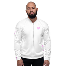 Load image into Gallery viewer, TRISTAN SPARKS Unisex Bomber Jacket (WHITE)
