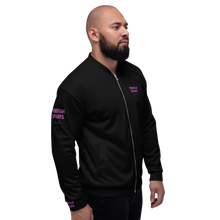 Cargar imagen en el visor de la galería, TRISTAN SPARKS Unisex Bomber Jacket (BLACK)
