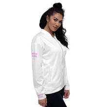 Load image into Gallery viewer, TRISTAN SPARKS Unisex Bomber Jacket (WHITE)
