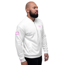 Load image into Gallery viewer, TRISTAN SPARKS Unisex Bomber Jacket (WHITE)
