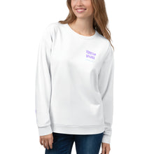 Load image into Gallery viewer, TRISTAN SPARKS &#39;PURP&#39; Women&#39;s Sweatshirt White
