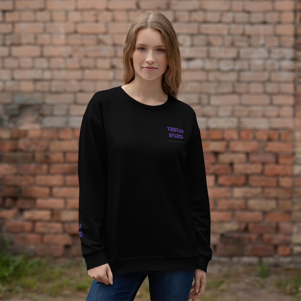 TRISTAN SPARKS 'PURP' Women's Sweatshirt Black