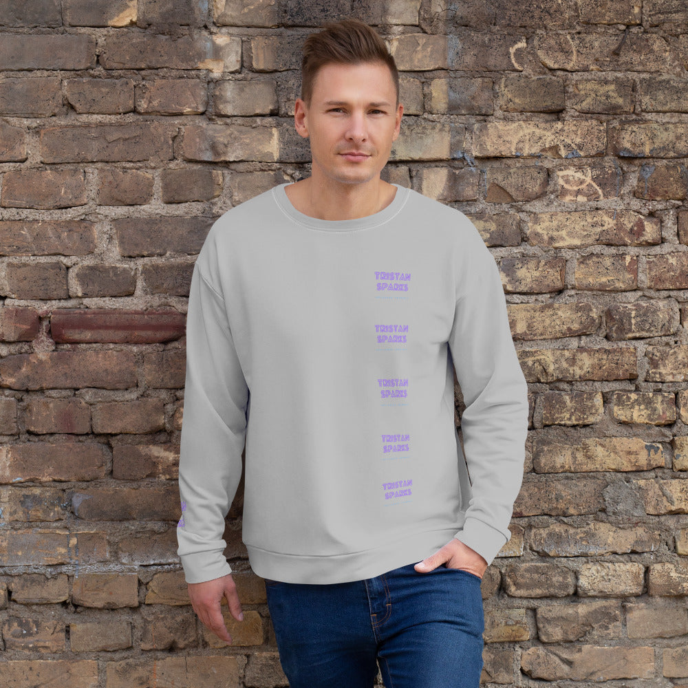 TRISTAN SPARKS 'PURP' Men's Sweatshirt Grey