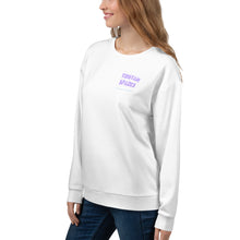 Load image into Gallery viewer, TRISTAN SPARKS &#39;PURP&#39; Women&#39;s Sweatshirt White
