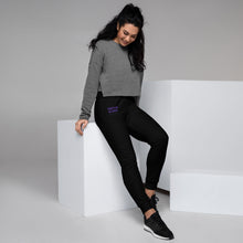 Load image into Gallery viewer, TRISTAN SPARKS &#39;PURP&#39; Women&#39;s Joggers Black
