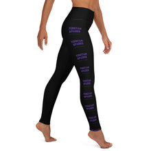 Load image into Gallery viewer, TRISTAN SPARKS &#39;PURP&#39; Jeggings Black
