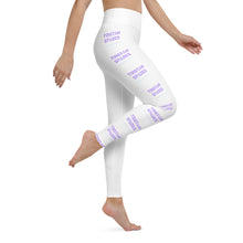 Load image into Gallery viewer, TRISTAN SPARKS &#39;PURP&#39; Jeggings White
