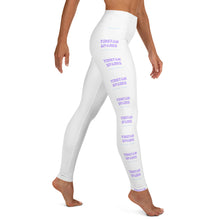 Load image into Gallery viewer, TRISTAN SPARKS &#39;PURP&#39; Jeggings White
