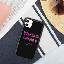 Load image into Gallery viewer, TRISTAN SPARKS Biodegradable iPhone Case Black
