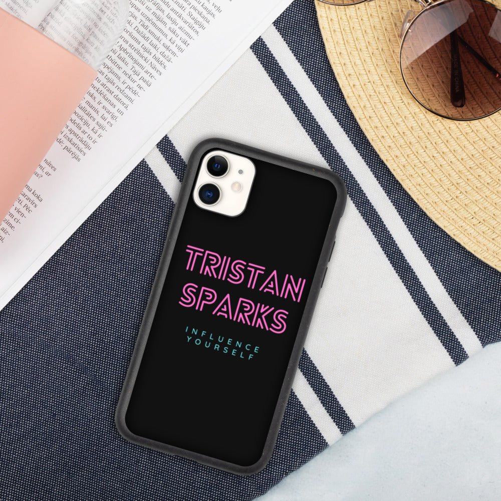 TRISTAN SPARKS Biodegradable iPhone Case Black