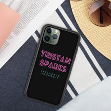 Load image into Gallery viewer, TRISTAN SPARKS Biodegradable iPhone Case Black
