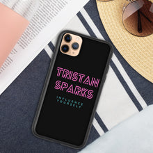 Load image into Gallery viewer, TRISTAN SPARKS Biodegradable iPhone Case Black
