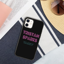 Load image into Gallery viewer, TRISTAN SPARKS Biodegradable iPhone Case Black
