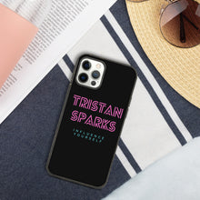 Load image into Gallery viewer, TRISTAN SPARKS Biodegradable iPhone Case Black
