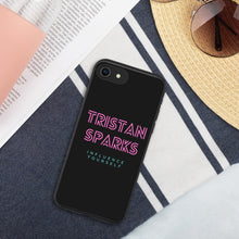 Load image into Gallery viewer, TRISTAN SPARKS Biodegradable iPhone Case Black
