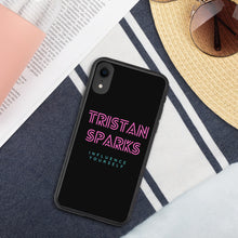 Load image into Gallery viewer, TRISTAN SPARKS Biodegradable iPhone Case Black
