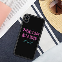 Load image into Gallery viewer, TRISTAN SPARKS Biodegradable iPhone Case Black
